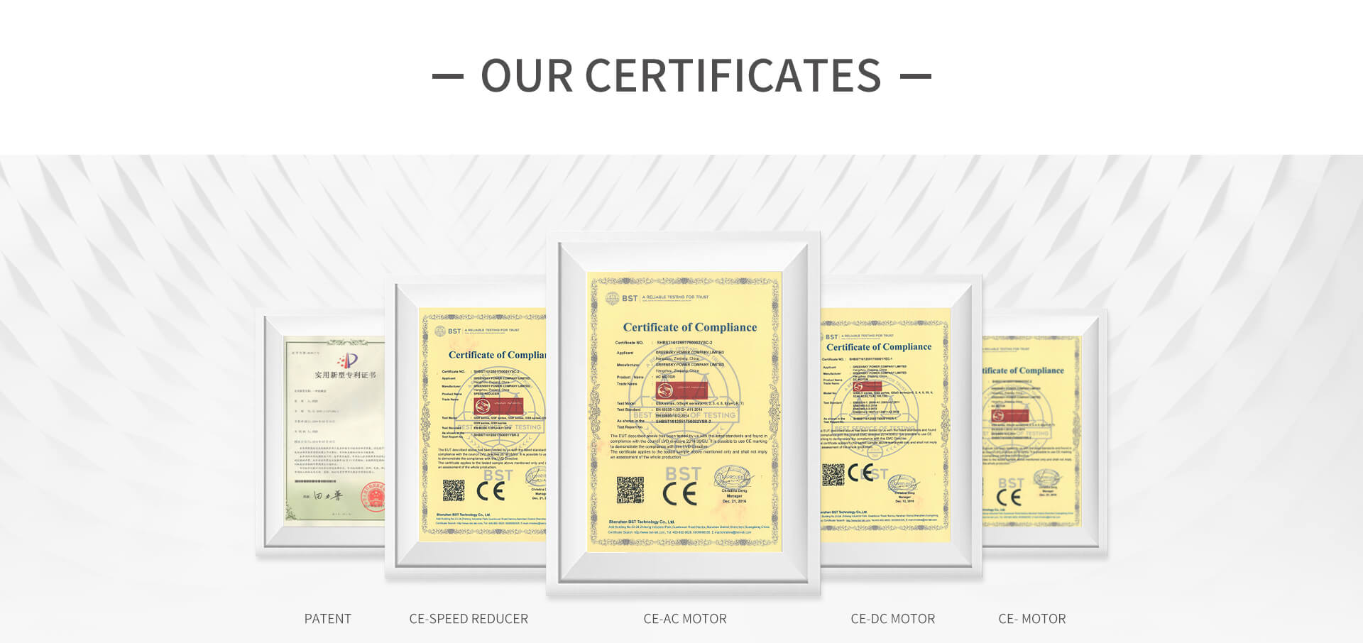 greensky power motor certificates