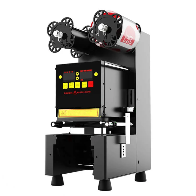 Application of electric motor for cup sealer machine