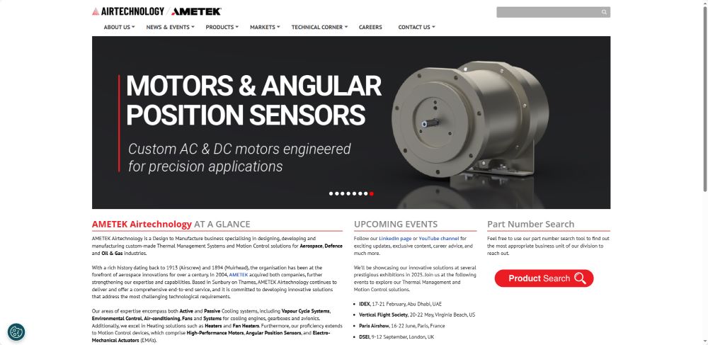 brushless motor manufacturers-Ametek​ (USA)