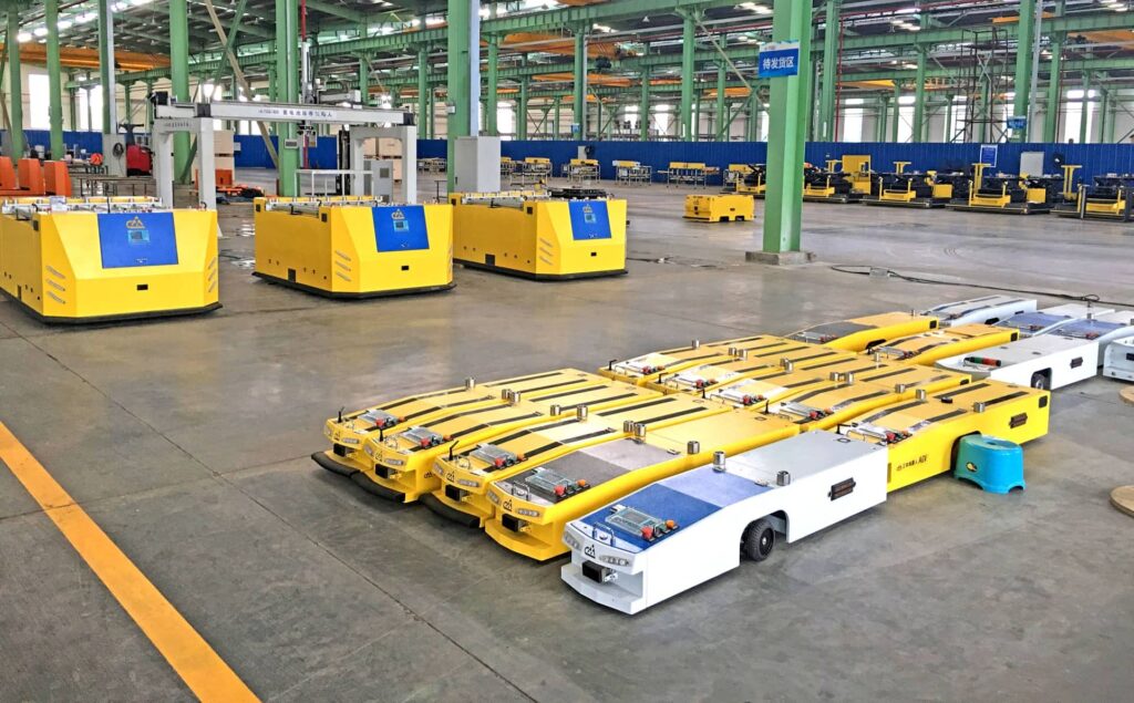为欧盟制造的 AGV 自动导引车 CE 认证的 48V BLDC 电机提供动力