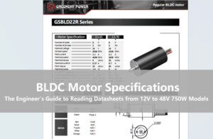 BLDC Motor Specifications The Engineer's Guide to Reading Datasheets from 12V to 48V 750W Models