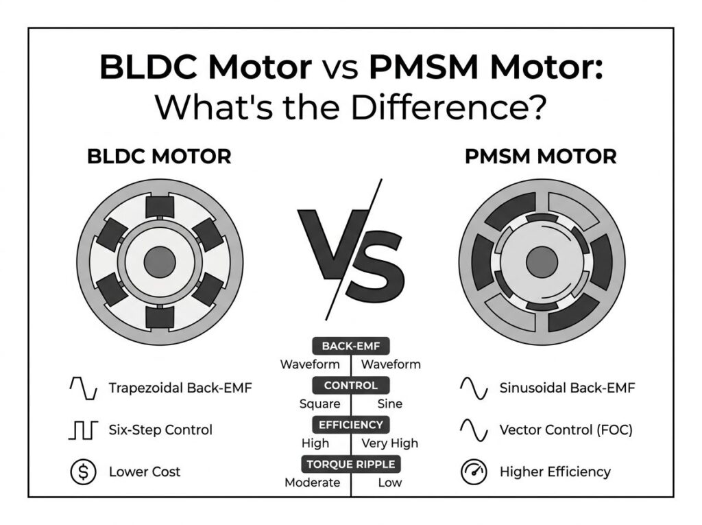 BLDC Motor vs PMSM Motor