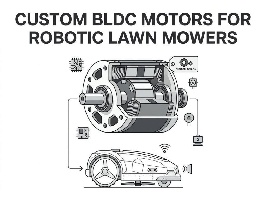 Custom BLDC Motors for Robotic Lawn Mowers