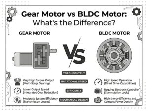 Gear Motor vs BLDC Motor-What's the Difference