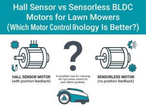 Motores BLDC con sensor Hall versus motores BLDC sin sensor para cortadoras de césped(¿Qué tecnología de control de motores es mejor?)