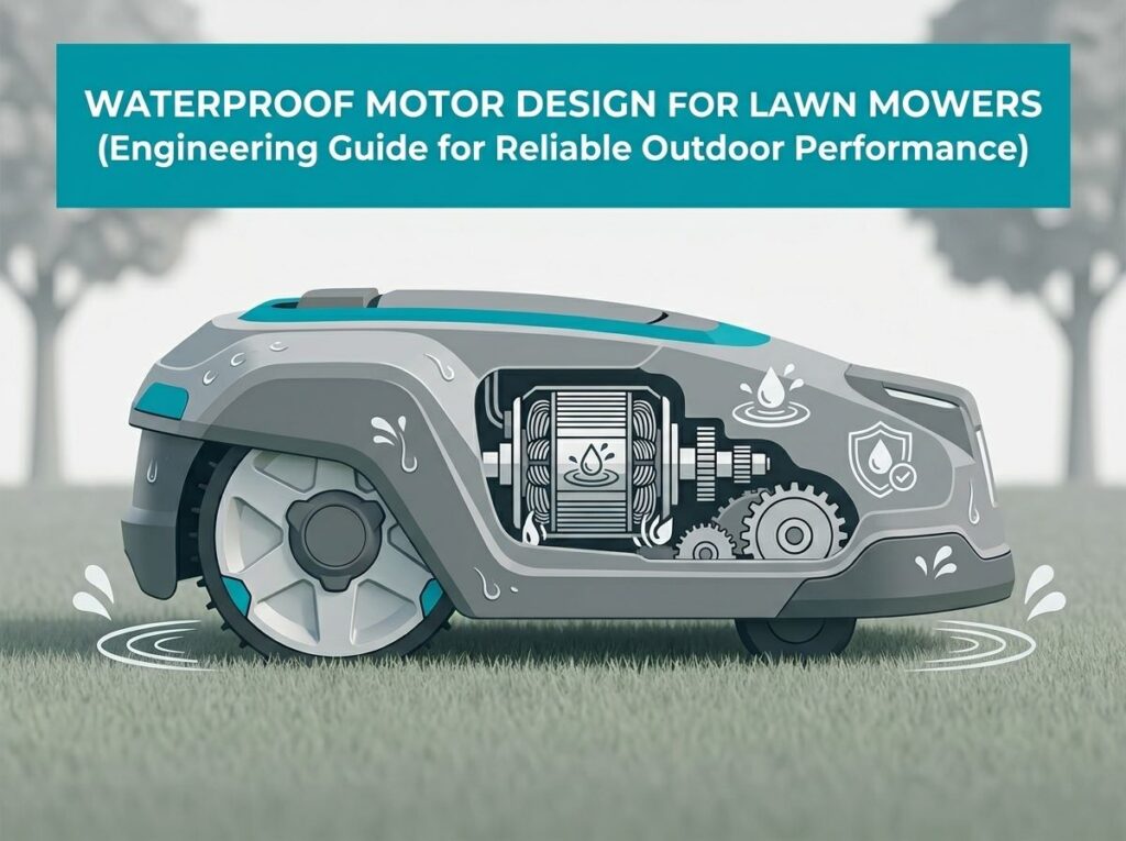 Waterproof Motor Design for Lawn Mowers