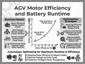AGV Motor Efficiency and Battery Runtime