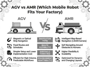 AGV 与 AMR(哪种移动机器人适合您的工厂)