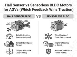 Hall Sensor vs Sensorless BLDC Motors for AGVs（Which Feedback Wins Traction）