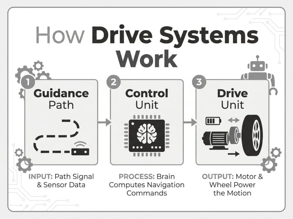 How AGV Drive Systems Work