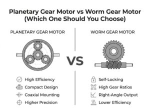 Planetary Gear Motor vs Worm Gear Motor（Which One Should You Choose)