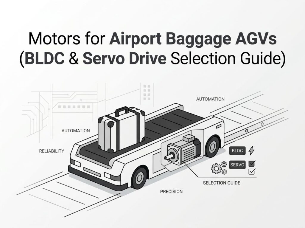 Motors for Airport Baggage AGVs( BLDC & Servo Drive Selection Guide)